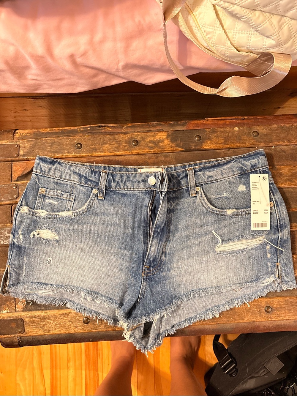 BDG Georgie Denim Cutoff Shorts